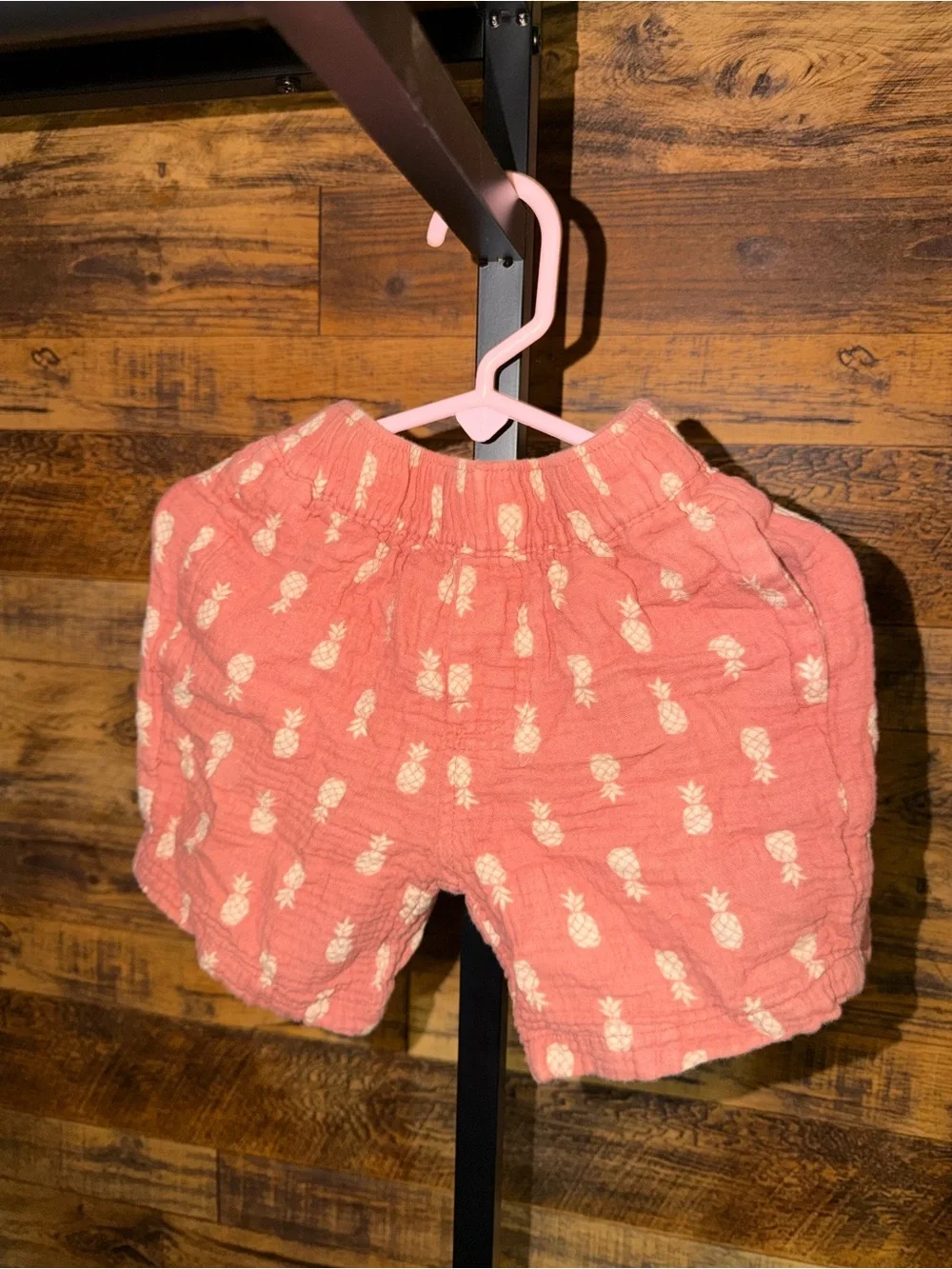 Kids Coral Pineapple Short-Sleeve Pajama Set